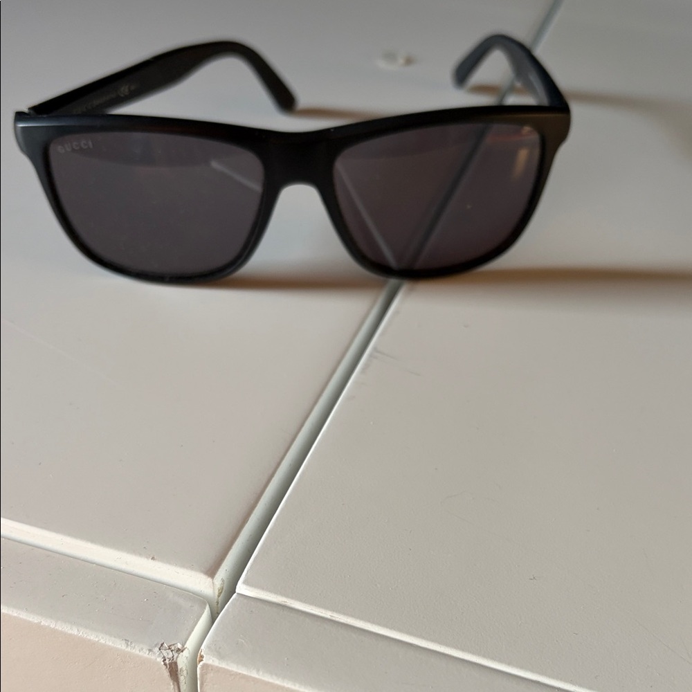 Gucci Black Sunglasses with Dark Lenses